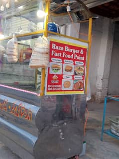 Ready made Burger and food stall for sale stylish setup