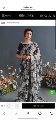 Mushq Brand Original Saree