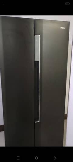Haier double door anti frost fridge refrigerator.