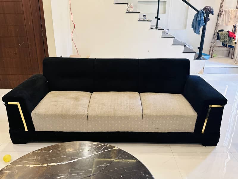 Black sofa set 2