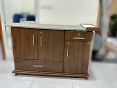 Iron Stand With Cabinet  on Wheels For Sale