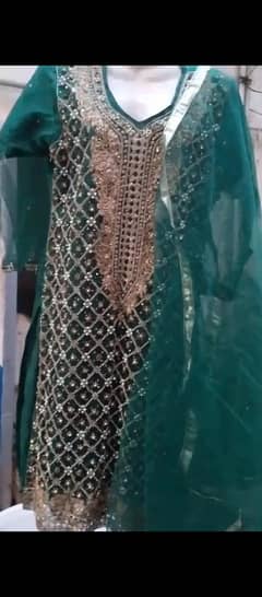 Green Fancy Chiffon Dress