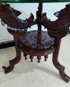 sheesham wood center table set of 3