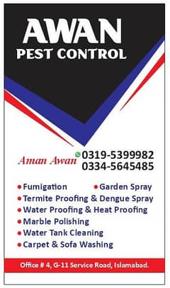 Water Tank Cleaning/Termite Proofing/Marble Polishing