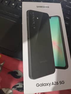 Samsung glaxy a26 5g,only 5days used 03448502692