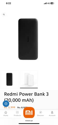 Power Bank 20000 mah Redmi