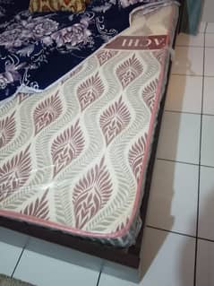 Bed set with cupboard mattress double sided