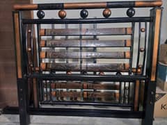 Iron bad for sale with mattress