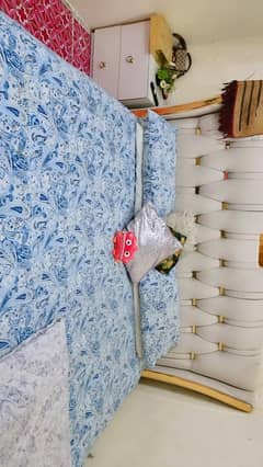 king size bed + 2 size tables + 1 dressing tables + stole