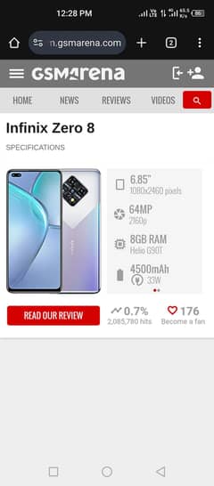 Infinix Zero 8 8/128