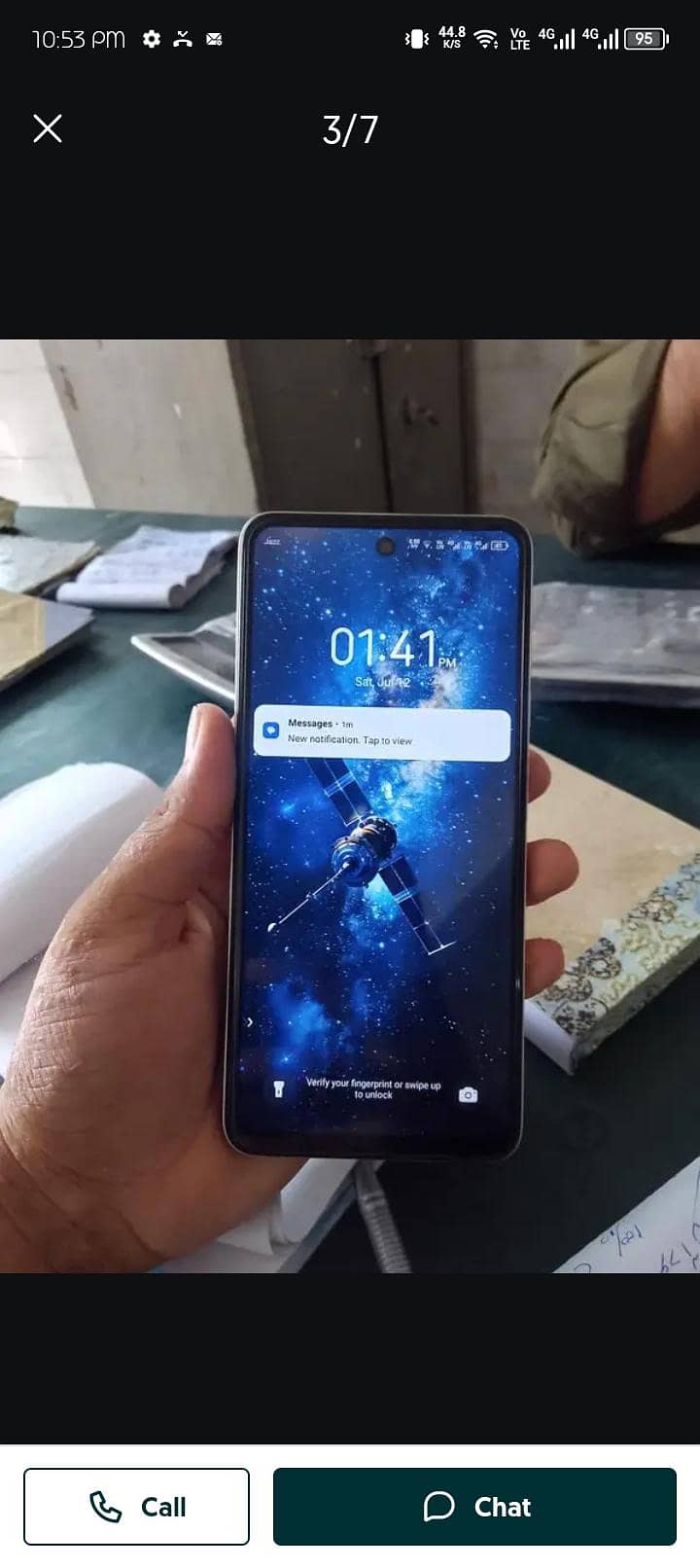 Tecno spark20c 4+4/128 only mobile  with i. d card ki copy 0
