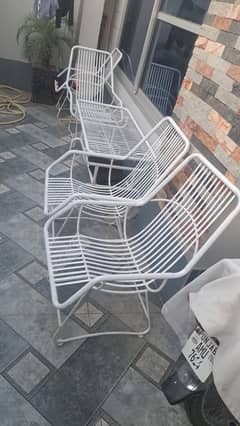 Iron Chair and Table