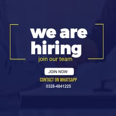 We are hiring staff for office management and online marketing