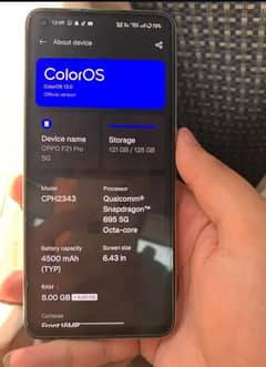 oppo f21 5g only mobile screen change