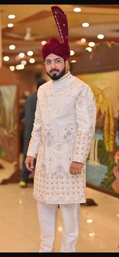white sherwani