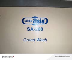 Super Asia washing machine twin tub model number SA-280 smart wash