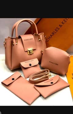 5 in 1 women faux leather bags deal. .