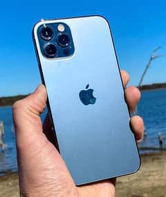 I phone 12 pro max 256gb Duall sim pta approved back crack ha