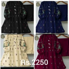 three piece suits / unstiched suits / embroidered suits / cotton suits