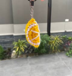 Handmade crochet keychain