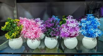 Mini artificial decoration flower pot