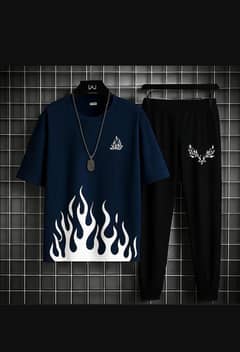 2 Pcs Men's Micro Plain Track Suit