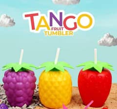 Tango fruit shape kids tumbler with straw 850ml.