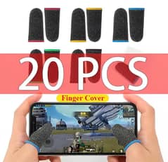 Pack Of 20 Black Gaming Thumbs Sleeves - Perfect Grip And Protection
