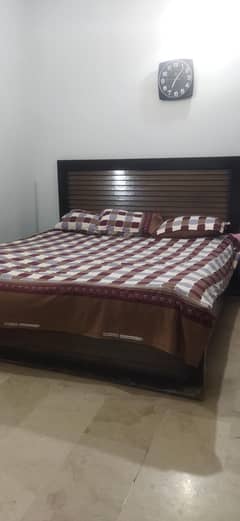 king size wooden bed with excellent condition