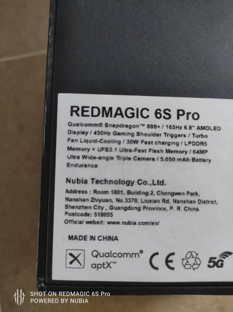 Redmagic 6s pro 6