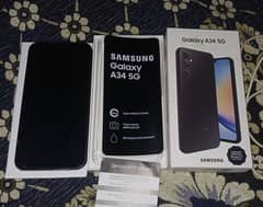 galaxy a34 5g brand  new all accessories officially pta