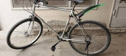 almost brand new bicycle never used gray color