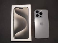 Iphone 15 pro 256gb  - Natural Titanium with Box