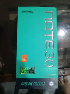 infinix note 30 with box 16/256 gb