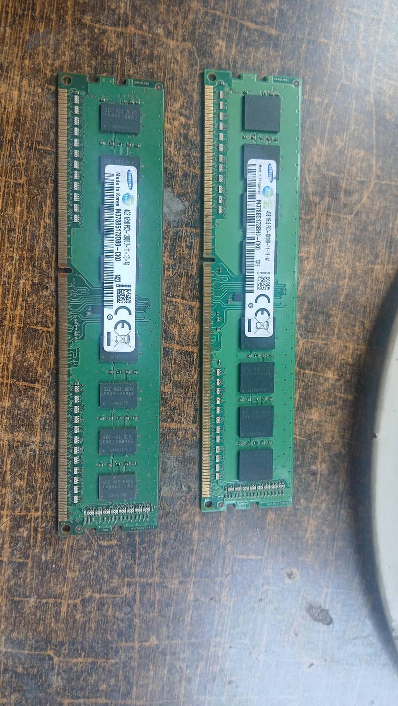 DDR3 RAM 4+4=8GB AVAILABLE 1