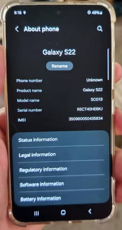 Samsung Galaxy S22 urgent Sale