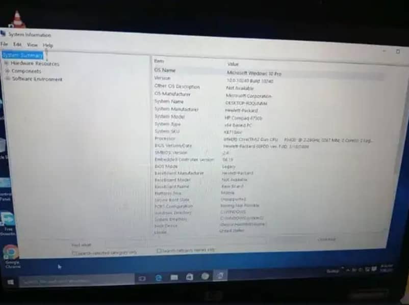 HP core to due with 2.27 GHz processor and 2 gb ram 5