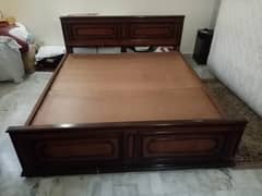 KING SIZE DOUBLE BED with  SIDE TABLES