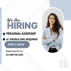 Urgently Required Female Office Assistant
