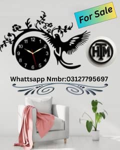 HTM 3D Wall Clocks |Decorative & Stylish| Order  WhatsApp 0312-7795697