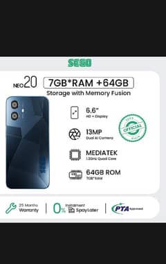  Sogo Neo 20 – 7GB RAM – 64GB ROM – New Mobile