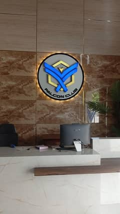 led 3d sign board