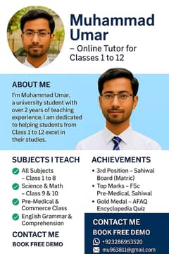 Online tutor class 1 to 12