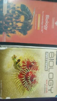 Cambridge Igcse course book + biology matters gce o level 2nd edition