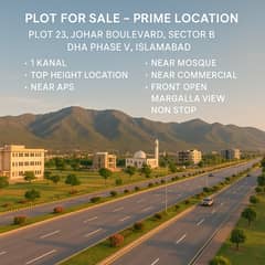 TOP HEIGHT - SECTOR B - JOHAR BLVD - 1 KANAL