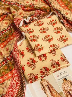 *DIGITAL PRINTED EXCLUSIVE 3 PCS MONAL SWISS LAWN SUITS*