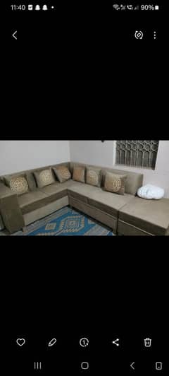 sofa set 5 seats  10 /10 condition  03096372127