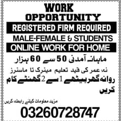 Part time / Full time / Online Jobs
