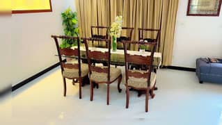 Brand new Chinioti 6 chair solid dinning table