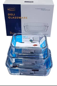 Premium Glass Ware Glass Cantenar  L s m 3 Size 3 pcs